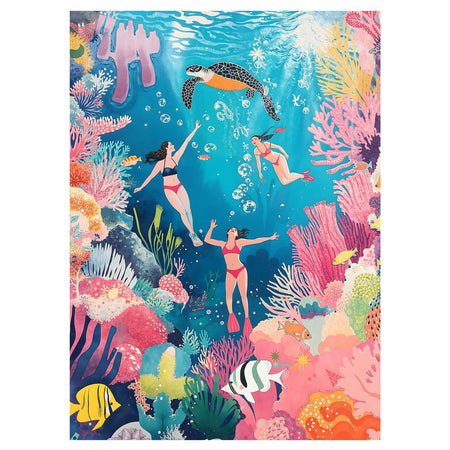 Graphinee 1000pcs Undersea World Jigsaw Puzzle Colorful Animals Paper