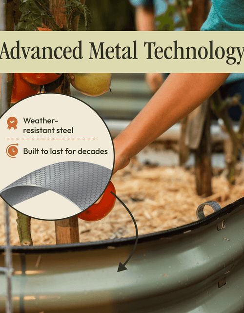 Load image into Gallery viewer, Gro-Rite "No Tools Needed" Premium Metal Raised Garden Bed Kit
