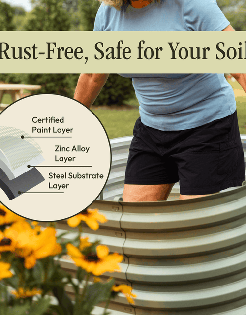 Load image into Gallery viewer, Gro-Rite "No Tools Needed" Premium Metal Raised Garden Bed Kit
