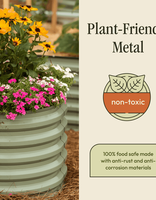 Load image into Gallery viewer, Gro-Rite "No Tools Needed" Premium Metal Raised Garden Bed Kit
