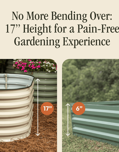 Load image into Gallery viewer, Gro-Rite "No Tools Needed" Premium Metal Raised Garden Bed Kit
