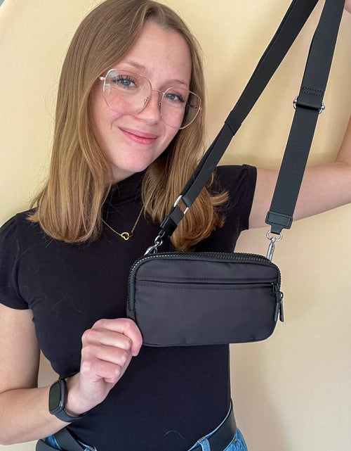 Load image into Gallery viewer, Convertible Crossbody &amp; Wristlet Wallet Bag – 7 Colors | 2-Zipper Purse with Card Slots, Phone Holder &amp; Adjustable Strap
