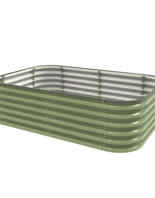 Load image into Gallery viewer, Gro-Rite "No Tools Needed" Premium Metal Raised Garden Bed Kit
