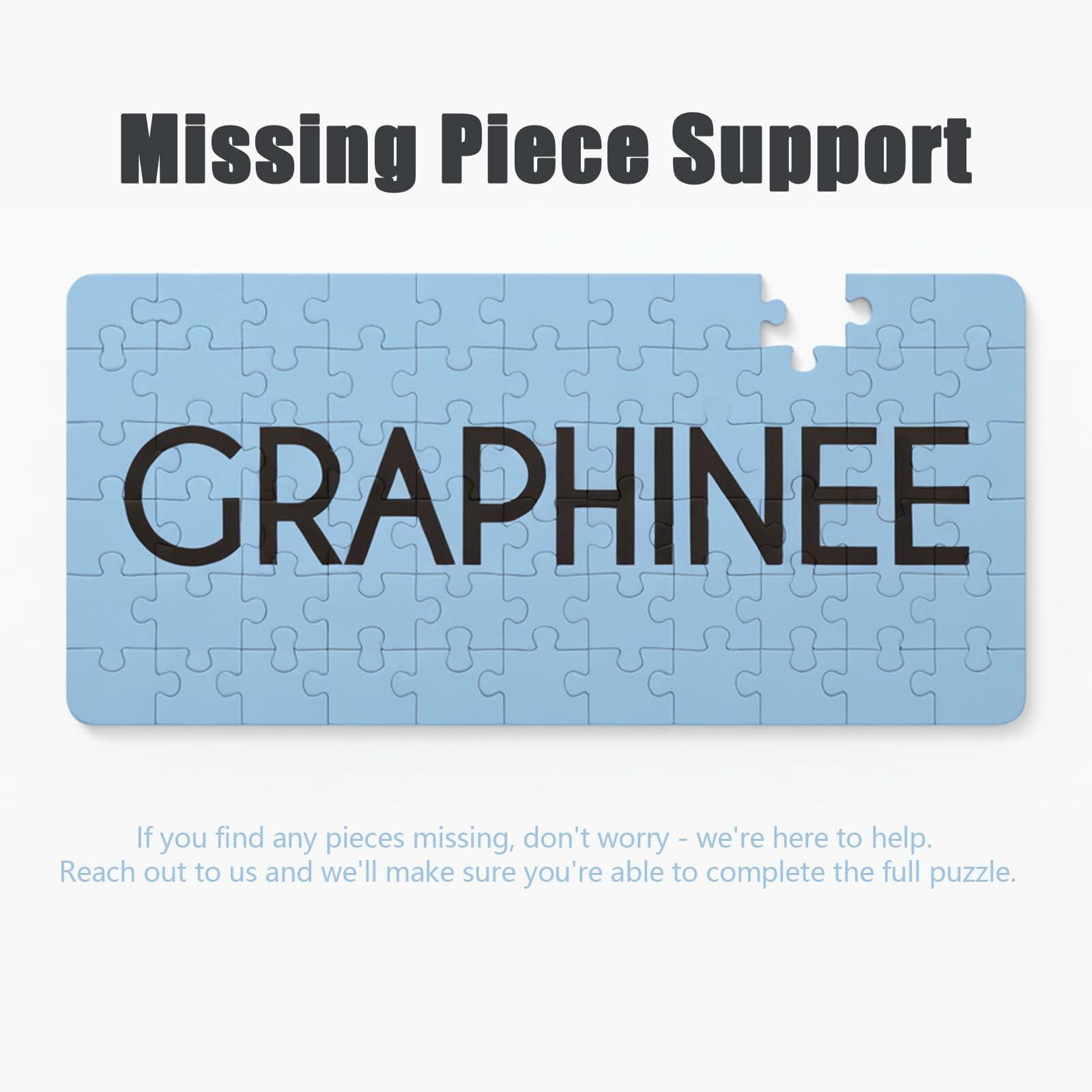 Graphinee 1000pcs Undersea World Jigsaw Puzzle Colorful Animals Paper