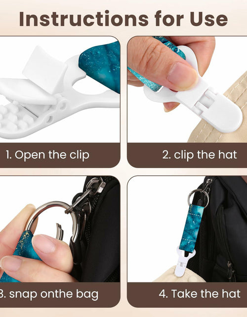 Load image into Gallery viewer, dcdcee Hat Clip Travel Bag Accessory Blue Ocean 1 Lightweight 0.09lb
